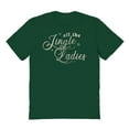 thumbnail image 1 of Haywood & Main All The Jingle Graphic Forest Green Men's Cotton T-Shirt, 1 of 1