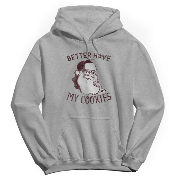 Haywood & Main Better Have My Cookies Graphic Sport Grey Men's Cotton Pullover Hoodie