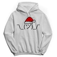thumbnail image 1 of Haywood & Main Christmas Shrug Graphic White Men's Cotton Pullover Hoodie, 1 of 1