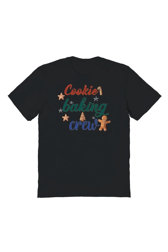 Cooking Baking Crew Graphic Black Men's Cotton T-Shirt