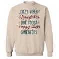 thumbnail image 1 of Haywood & Main Cozy Vibes Graphic Sand Men's Cotton Pullover Sweatshirt, 1 of 1