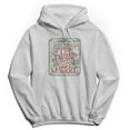 thumbnail image 1 of Haywood & Main Eat Drink Be Merry Graphic White Men's Cotton Pullover Hoodie, 1 of 1