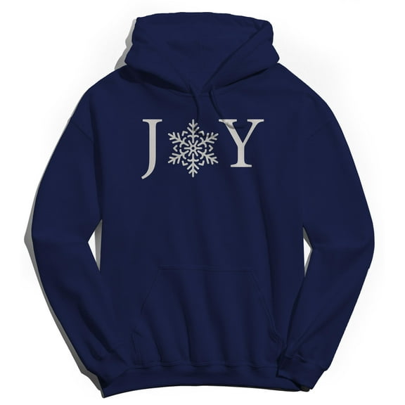 Haywood & Main Joy Graphic Navy Men's Cotton Pullover Hoodie