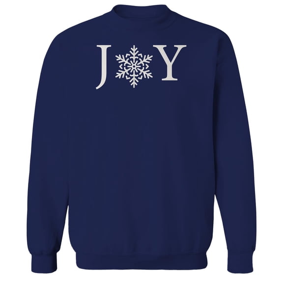 Haywood & Main Joy Graphic Navy Men's Cotton Pullover Sweatshirt