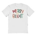 thumbnail image 1 of Haywood & Main Merry & Bright 2 Graphic White Men's Cotton T-Shirt, 1 of 1