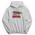 thumbnail image 1 of Haywood & Main Merry Christmas Graphic White Men's Cotton Pullover Hoodie, 1 of 1