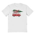 thumbnail image 1 of Haywood & Main Merry Christmas Graphic White Men's Cotton T-Shirt, 1 of 1