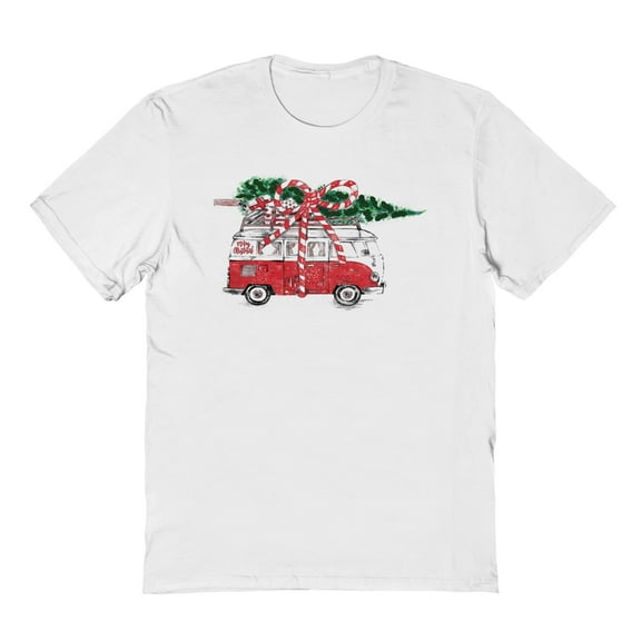 Haywood & Main Merry Christmas Graphic White Men's Cotton T-Shirt