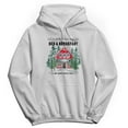 thumbnail image 1 of Haywood & Main North Pole Bed & Breakfast Graphic White Men's Cotton Pullover Hoodie, 1 of 1