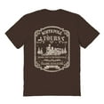 thumbnail image 1 of Haywood & Main North Pole Tour Graphic Dark Chocolate Men's Cotton T-Shirt, 1 of 1