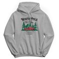 thumbnail image 1 of Haywood & Main North Pole Tree Farm Graphic Sport Grey Men's Cotton Pullover Hoodie, 1 of 1