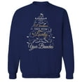 thumbnail image 1 of Haywood & Main O Christmas Tree Graphic Navy Men's Cotton Pullover Sweatshirt, 1 of 1