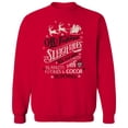 thumbnail image 1 of Haywood & Main Old Fashioned Sligh Graphic Red Men's Cotton Pullover Sweatshirt, 1 of 1