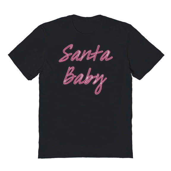 Haywood & Main Santa Baby 2 Graphic Black Men's Cotton T-Shirt