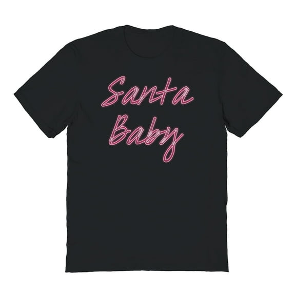 Haywood & Main Santa Baby 2 Graphic Black Men's Cotton T-Shirt