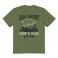 thumbnail image 1 of Haywood & Main Santa'S Workshop Graphic Military Green Men's Cotton T-Shirt, 1 of 1