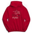 thumbnail image 1 of Haywood & Main The Weather Outside Graphic Red Men's Cotton Pullover Hoodie, 1 of 1