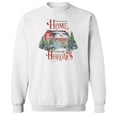 thumbnail image 1 of Haywood & Main There'S No Place Like Home Graphic White Men's Cotton Pullover Sweatshirt, 1 of 1