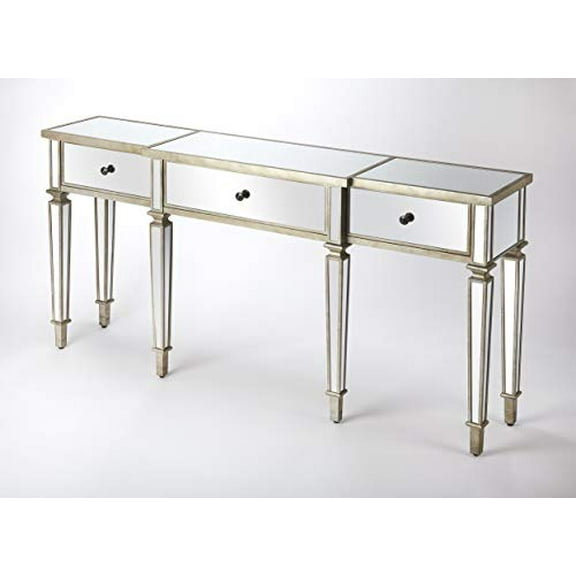 Butler Specialty Hayworth Mirrored Console Table In Chome