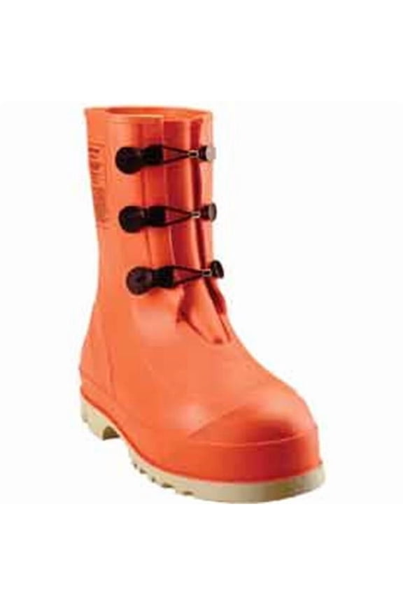 HazProof Steel Toe Boots, Orange & Cream, Sure Grip Outsole, Size 11
