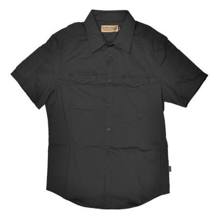 Hazard 4 MECHANIC COLLAR STRETCH WORK SS SHIRT - BLACK X-Large Black
