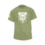 Hazard 4 OPERATOR SKULL GRAPHIC T-SHIRT - OD.GREEN X-Large