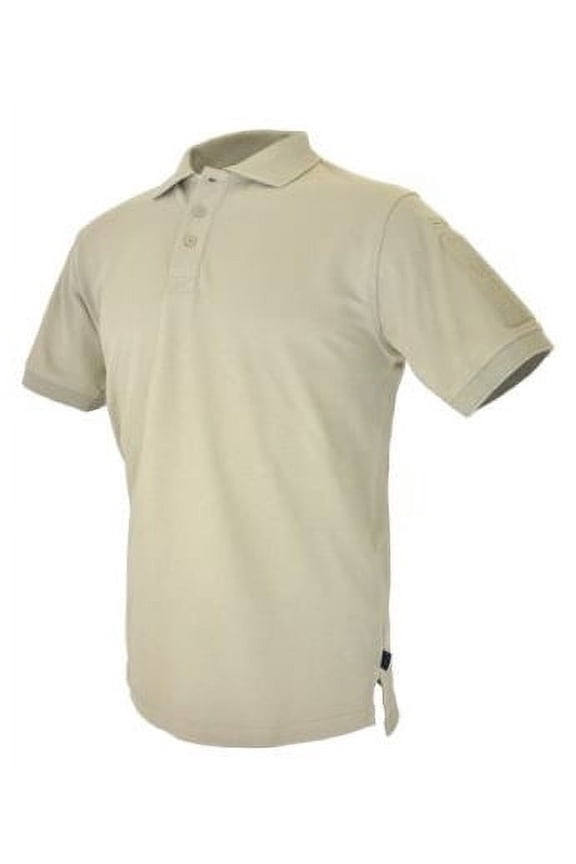 UNDERVEST PLAIN FRONT BATTLE POLO - TAN X-Large Tan