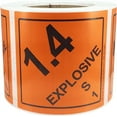 thumbnail image 1 of Hazard Class 1 D.O.T. Explosives 1.4 S Hazmat Labels | 4 x 4" Inch | 500 Pack, 1 of 4