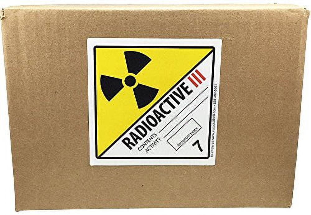 Hazard Class 7 D.O.T. Radioactive III Labels 4x4 Inch Square 500 Adhesive Labels