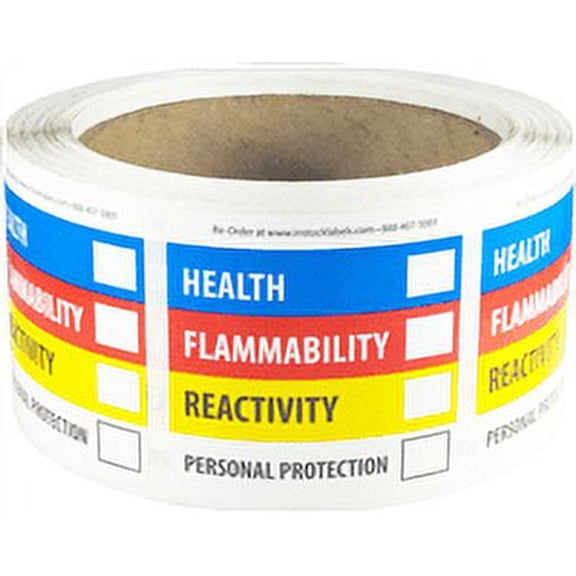 Hazardous Material Identification Label (HMIL) | 2 x 2" Inch | 500 Pack