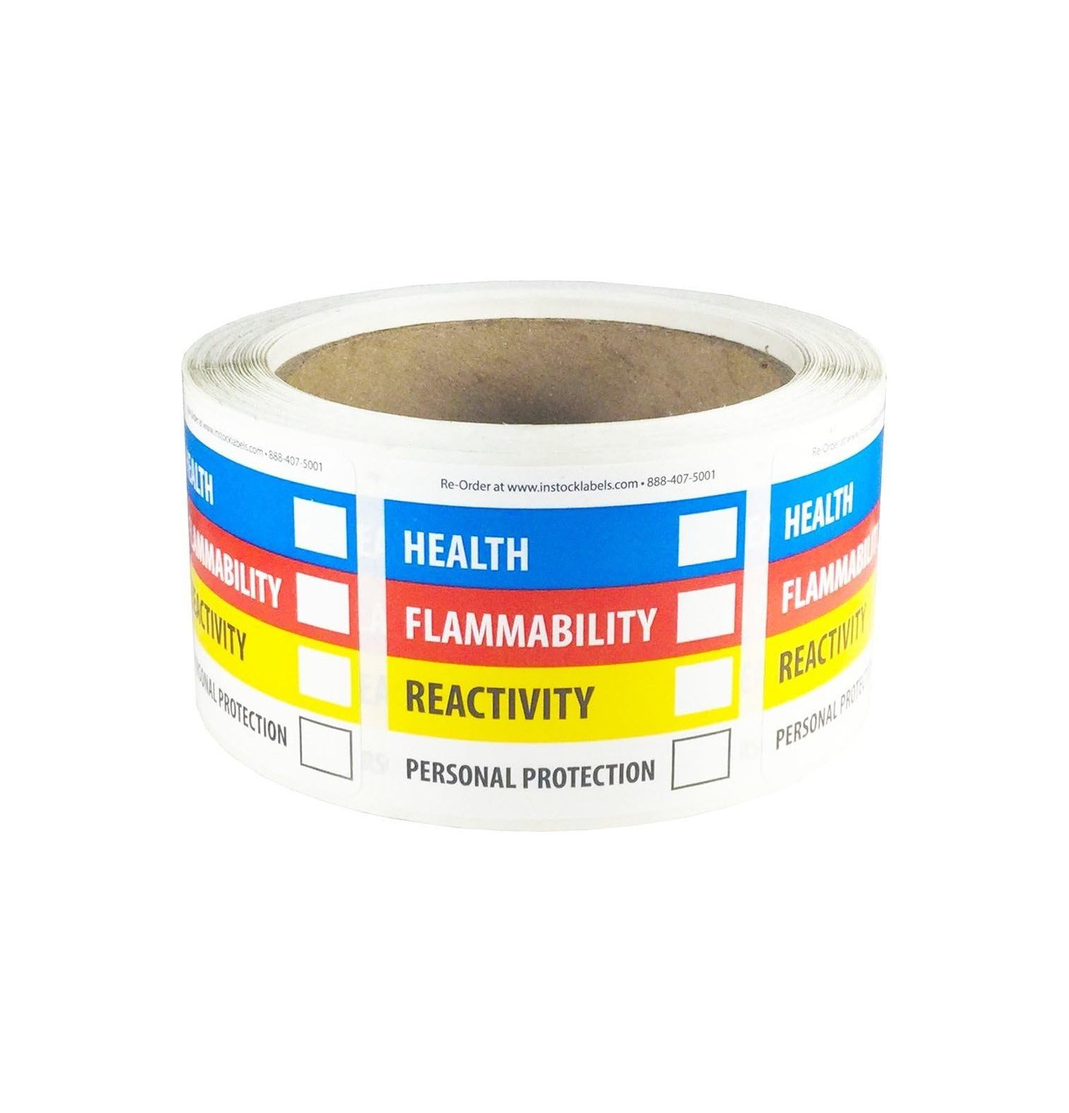 Hazardous Material Identification Label (HMIL) 2 x 2 Inch Square 500