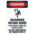 thumbnail image 1 of Hazardous Voltage Inside Can Shock, Burn Or Cause Injury Warning Sign, Security Safety Metal Signs, Vintage Caution Poster Wall Decor for Business Office Home Street Road Use 8 x 12 Inch, 1 of 4