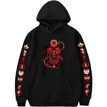Hazbin Alastor Cosplay Hoodie 2D Casual Fashion Print Hetel Alastor Shirt Unisex Hooded Sweatshirt,S,Style 5