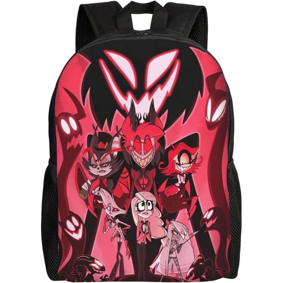Hazbin Alastor Hotel Backpack Casual Daypacks Printed School Backpack Simple Lightweight Shoulder Bag Knapsack