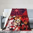 thumbnail image 1 of Hazbin Anime Hotel Blanket Super Soft Throw Blanket Flannel Ultra-Soft Micro Fleece Blanket for Couch Bed Sofa Travelling Camping 40x50", Black, 1 of 6