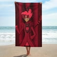 thumbnail image 1 of Hazbin Hotel Alastor Radio Demon Microfiber Beach Towel Soft Absorbent Quick-Dry Bath Towels 130x80cm for Kids And Adults for Bathroom Shower,Guests,Pool Swimming,Gym,Camp,Travel, 1 of 8