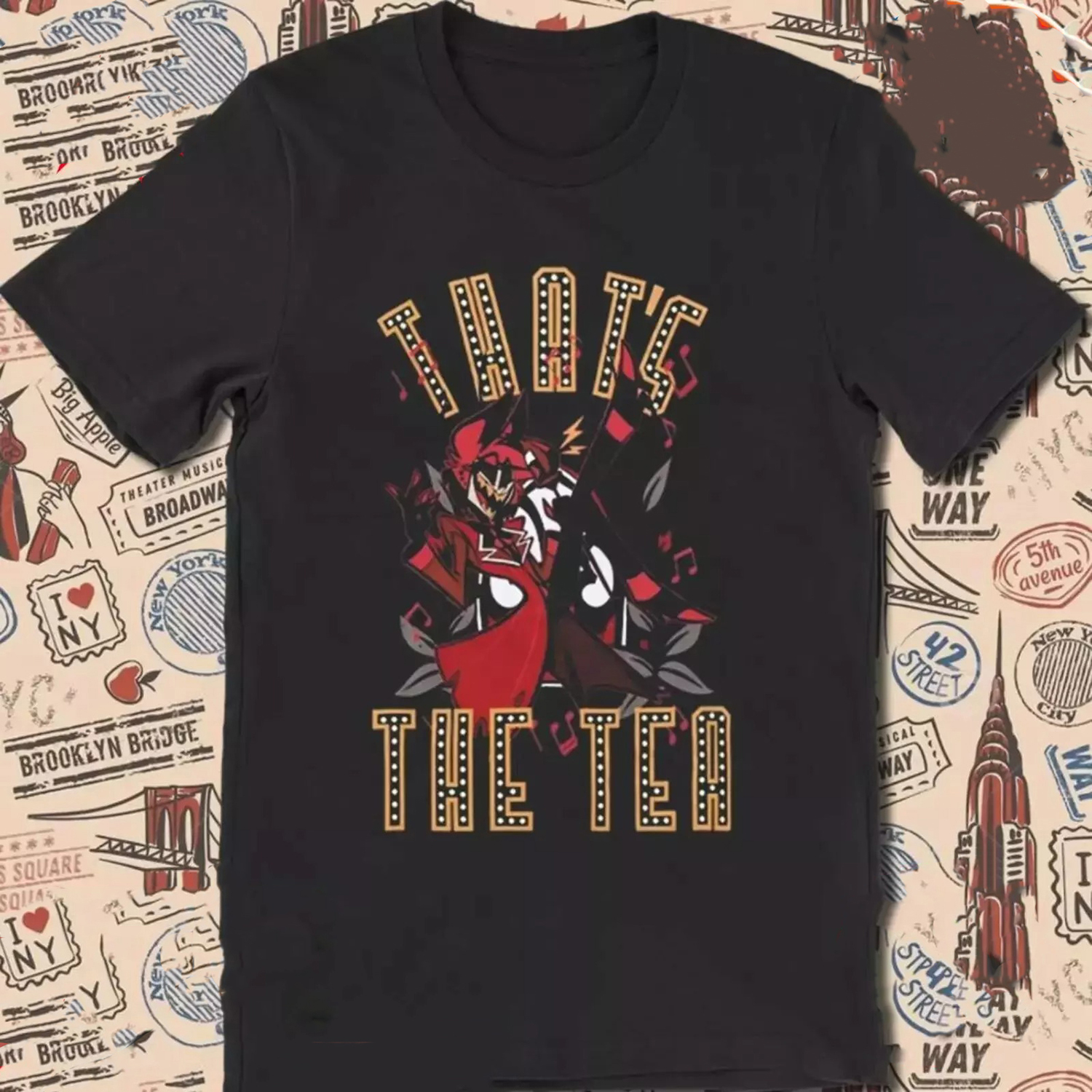 Hazbin Hotel Alastor That s The Tea 2024 Painting Multicolor TShirt