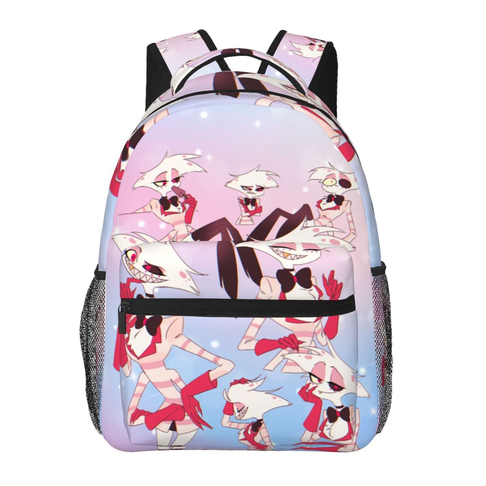 Hazbin Hotel Angel Dust Backpack Lightweight Bookbag Casual