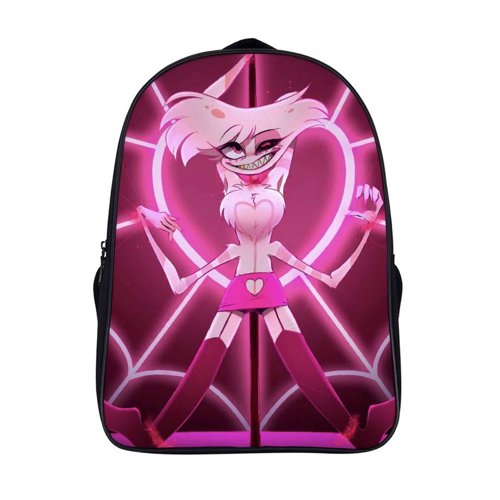 Hazbin Hotel Angel Dust Backpack Student School Bag Satchel Bookbag 2 ...