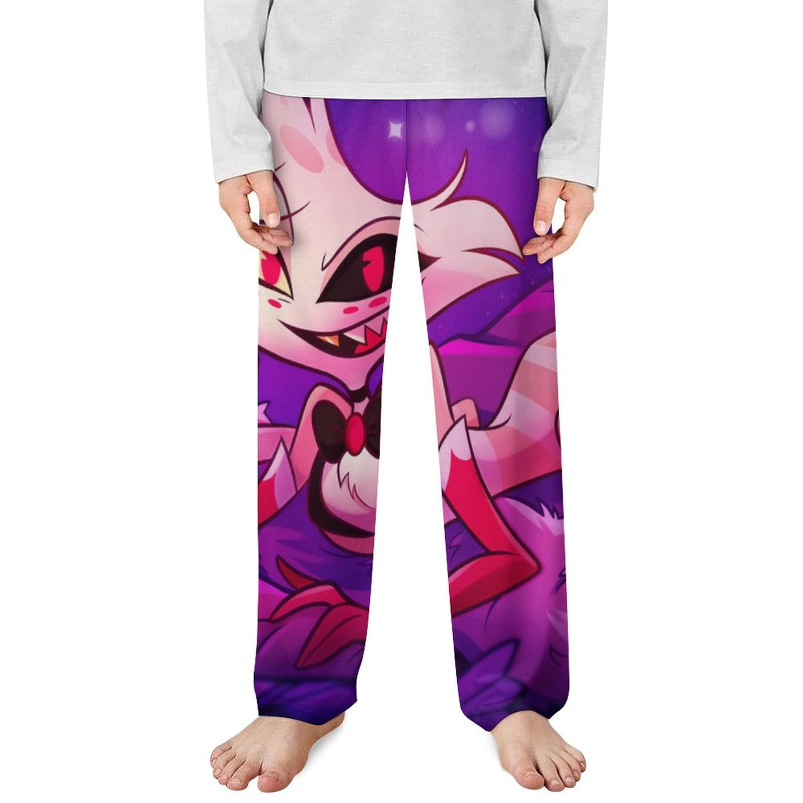 Hazbin Hotel Angel Dust Children's Pajamas Lounge Straight Leg Sleeping ...