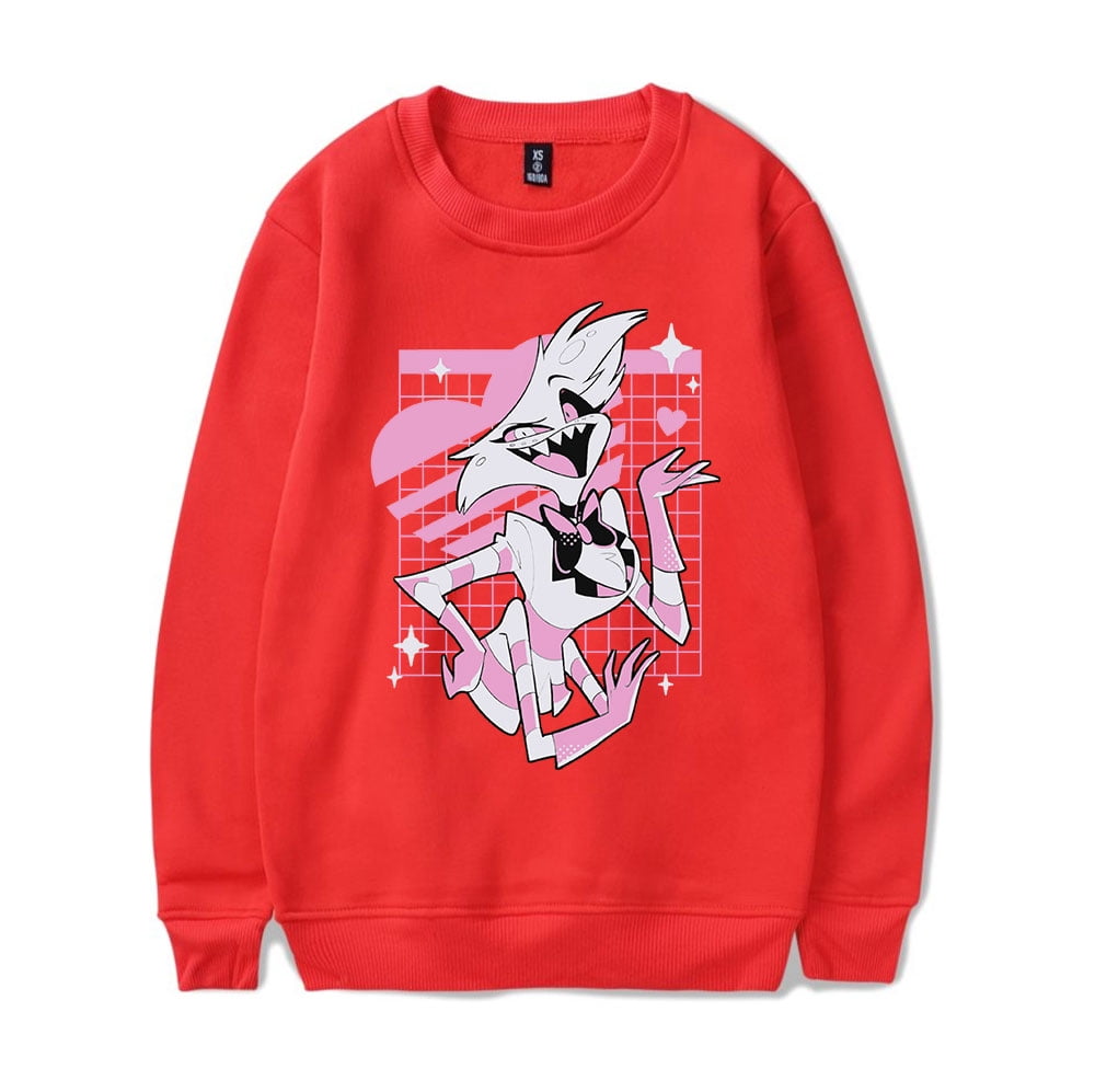 Hazbin Hotel Angel Dust Crewncek Sweatshirt Merch Casual Sweatshirt ...