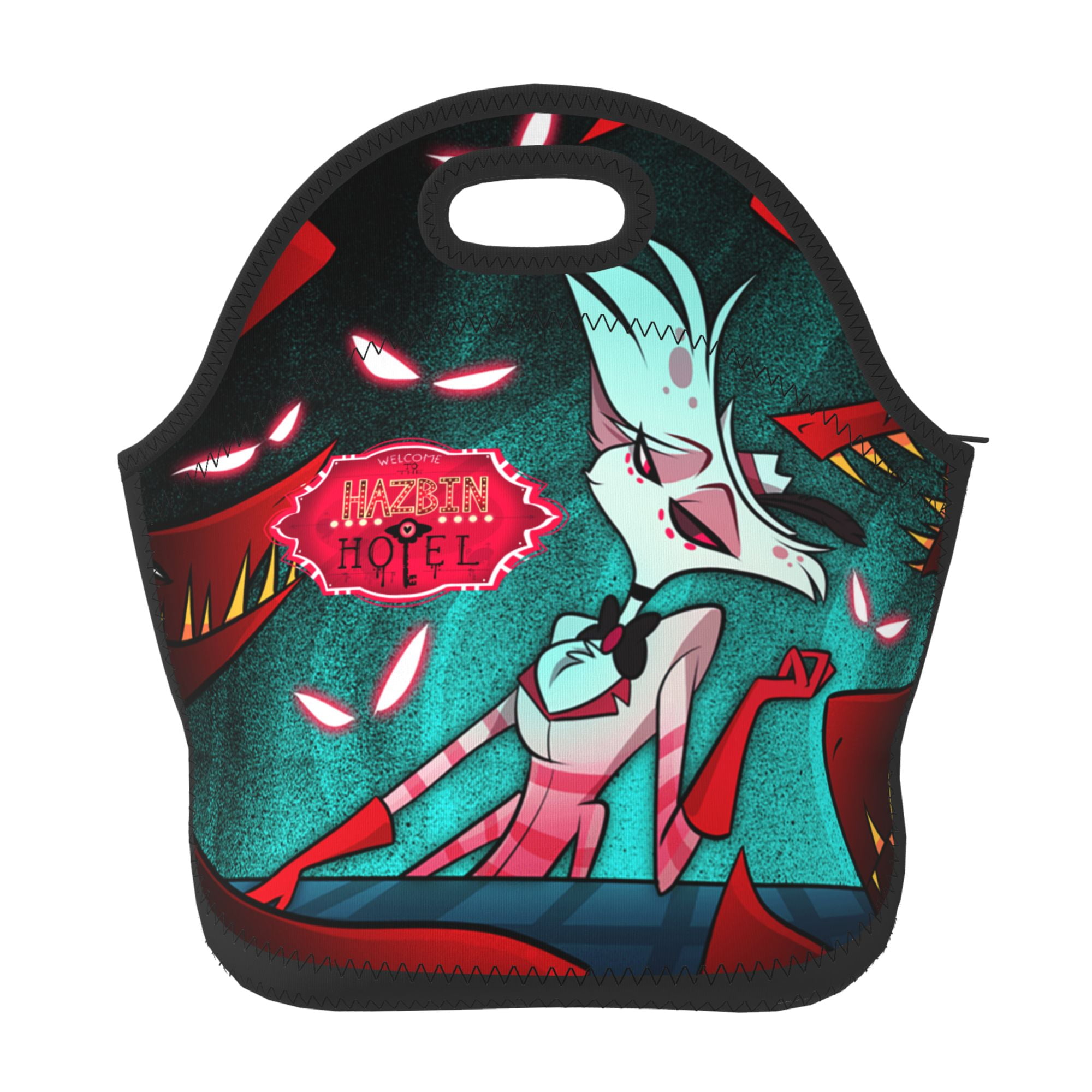 Hazbin Hotel Angel Dust Lunch Bag Tote Bag Insulated Lunch Box Picnic