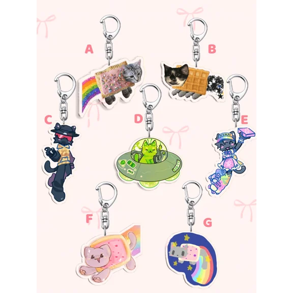 Hazbin Hotel Anime Acrylic Keychain | Vicky Charlie Alastor Bag Charm Pendant Y2K Fan Gift, random 1 pack