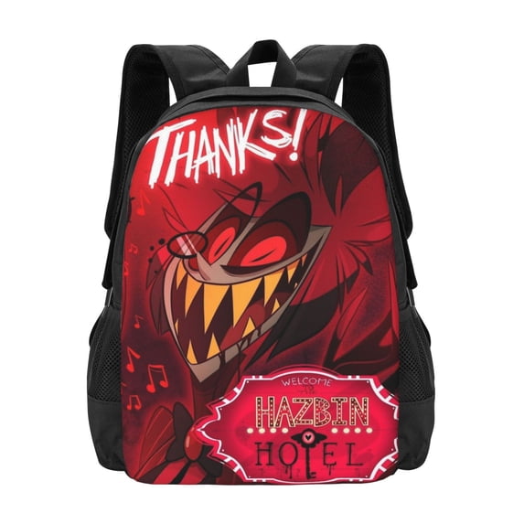 Hazbin Hotel Backpacks Bookbag Casual Daypack Backpacks for Travel Camping Hiking