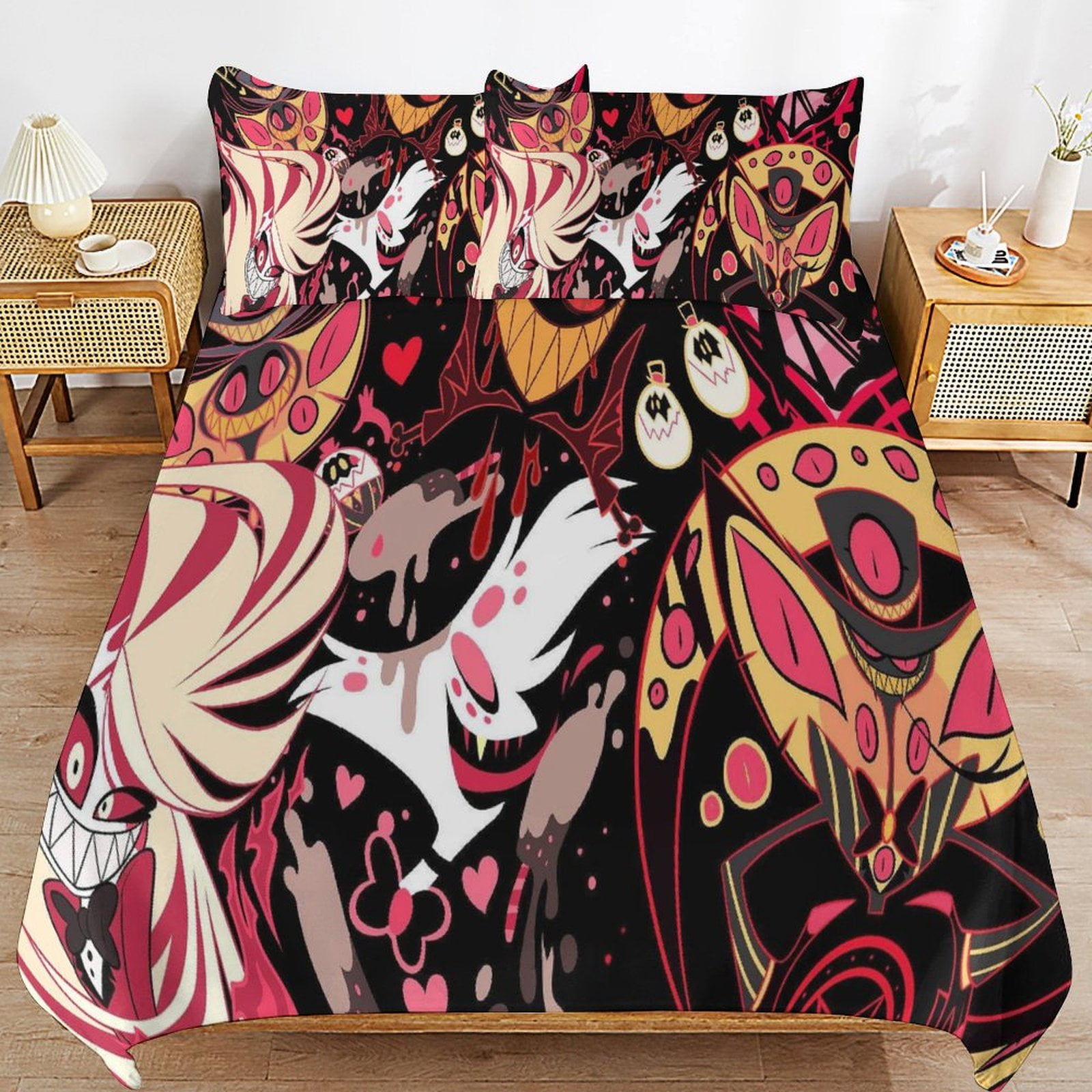 Hazbin Hotel Bed Duvet Cover Microfiber Bedding Sets 3D Printed ...