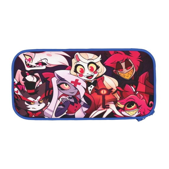 Hazbin Hotel Big Capacity Pencil Case, Aesthetic Pen Pouch Storage Bag, Office Supplies Organizer, Pen Cases Pencil Bag with Multiple Compartments