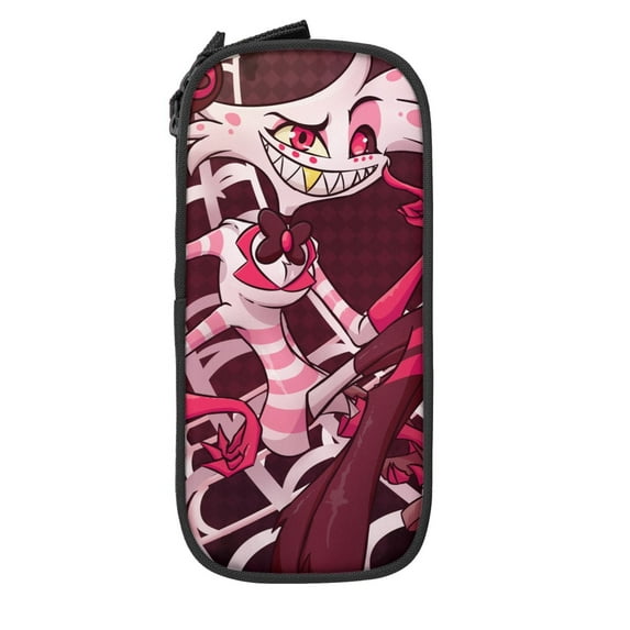Hazbin Hotel Big Capacity Pencil Case, Aesthetic Pen Pouch Storage Bag, Office Supplies Organizer, Pen Cases Pencil Bag with Multiple Compartments