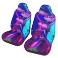 thumbnail image 1 of Hazbin Hotel Car Seat Covers 2 Pcs Seat Protector Cover Universal Front Vehicle Seat Protector For Auto Truck Van Suv Sedan Vehicle, 1 of 9