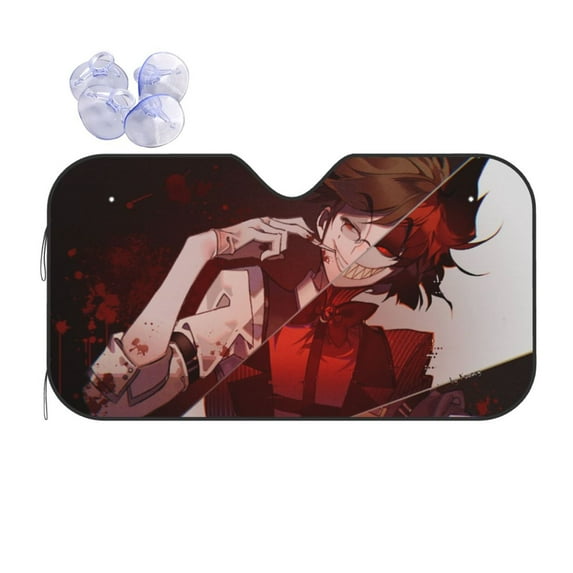 Hazbin Hotel Car Windshield Sun Shade Auto Front Window Sunshade Cover Block Uv Rays Sun Visor Protector Car Accessories For Car Truck Suv Medium