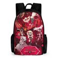 Hazbin Hotel Casual Backpack Shoulder Bag Daypack Computer Bag with
